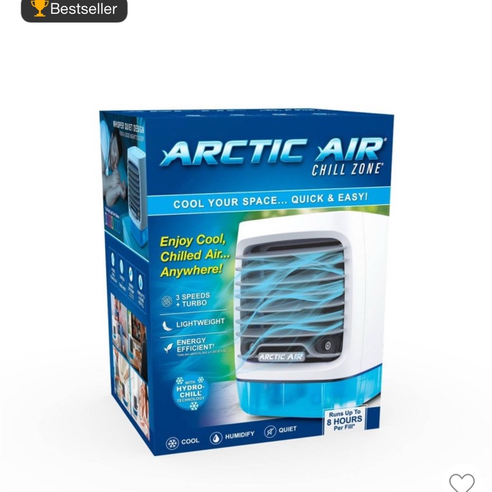 Chill Zone Portable Air Cooler - White